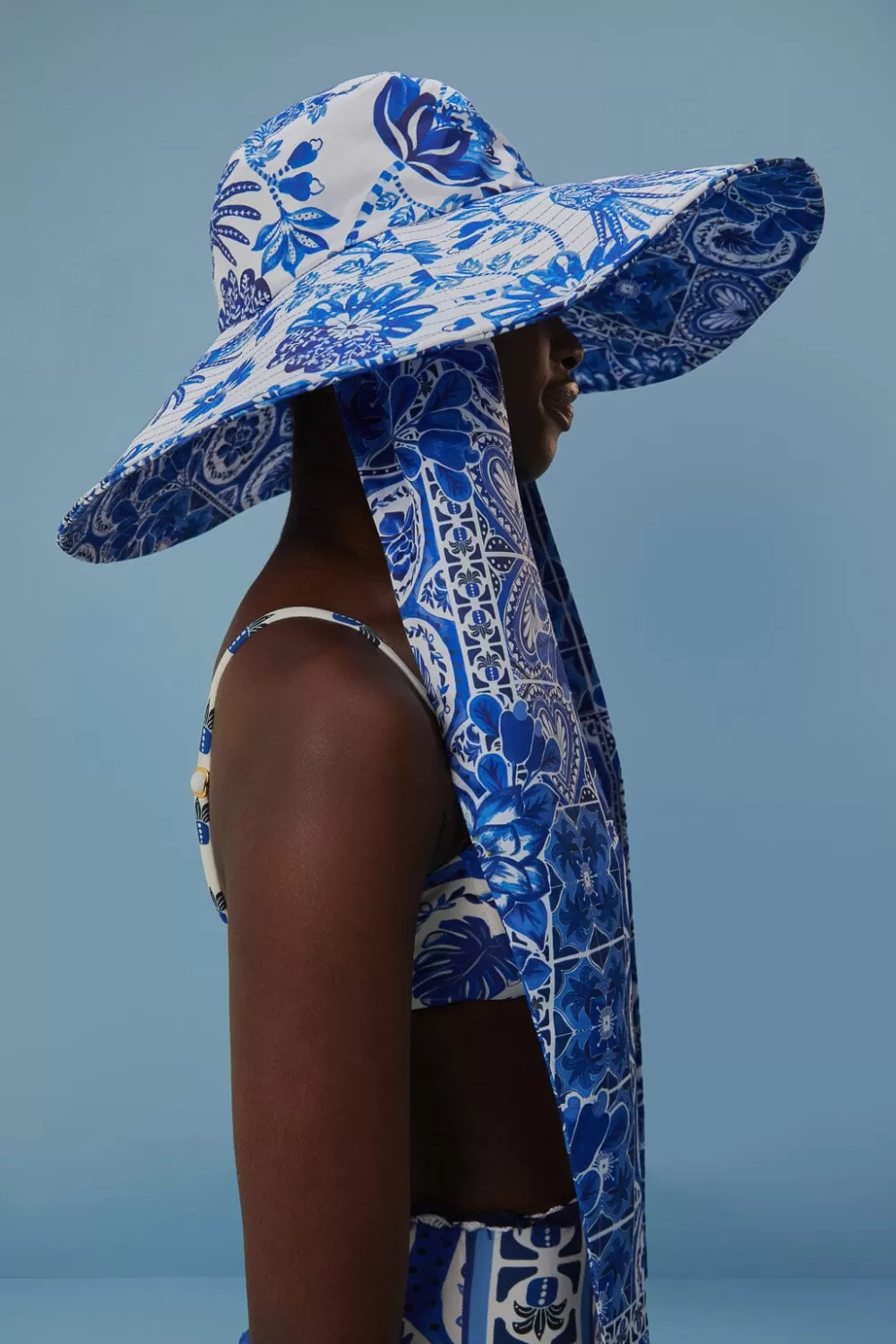 Chapeau de seau de rêve de tuile bleue^FARM Rio  Hot