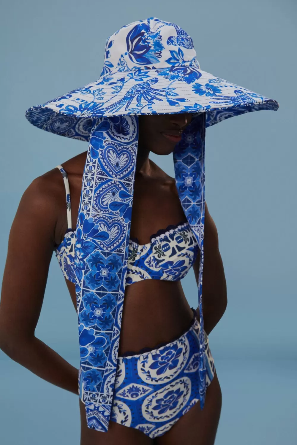 Chapeau de seau de rêve de tuile bleue^FARM Rio  Hot