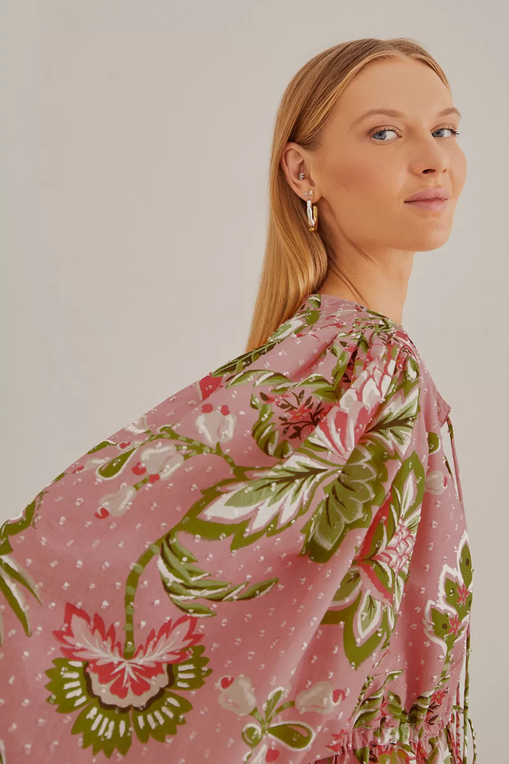 Mini-robe fleurie Aura rose tendre^FARM Rio  Sale