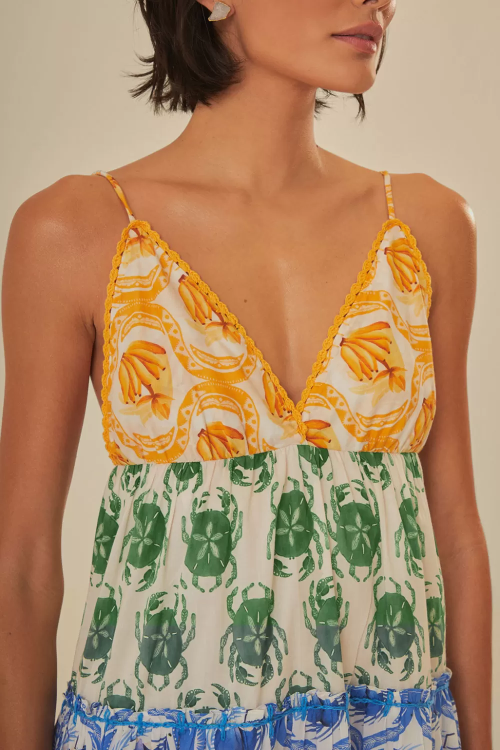 Mini-robe mélange d'été^FARM Rio  Hot