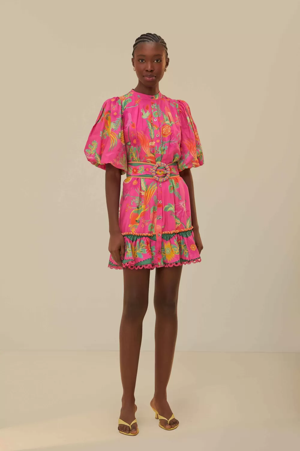 Mini-robe rose jardin de fruits délicats^FARM Rio  Cheap