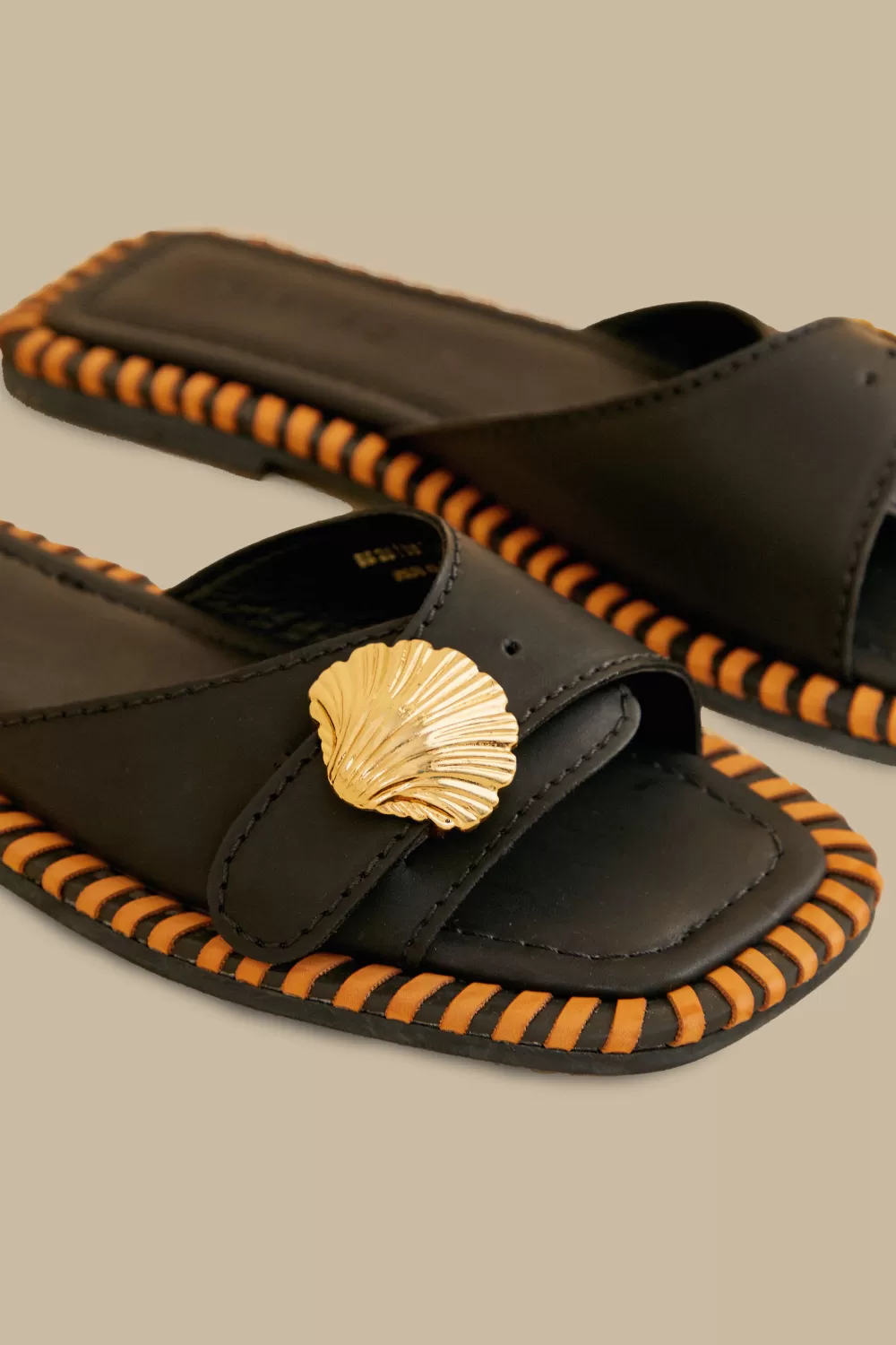 Pantoufle sandale noire^FARM Rio  Sale