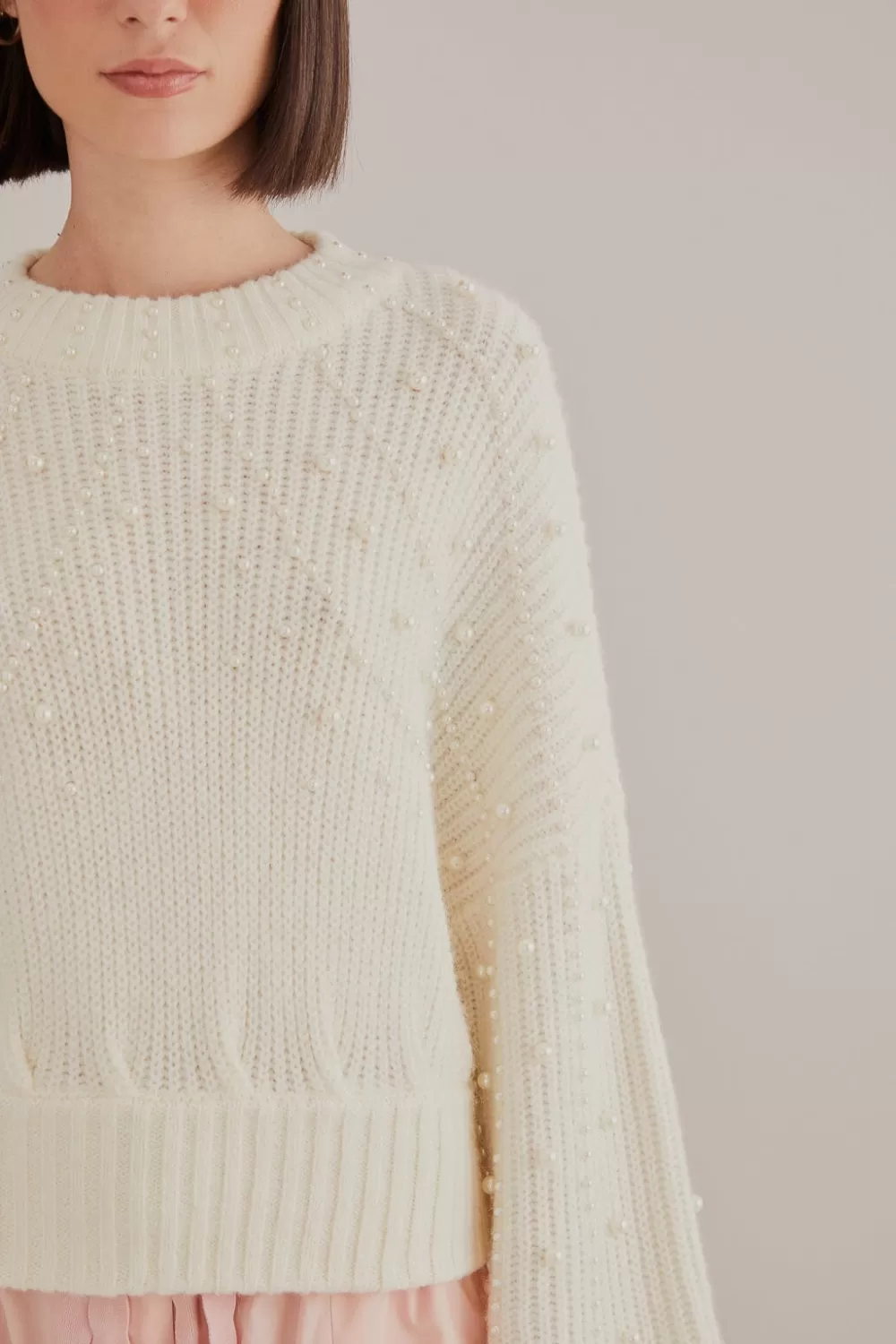 Pull bulle brodé de perles^FARM Rio  Cheap