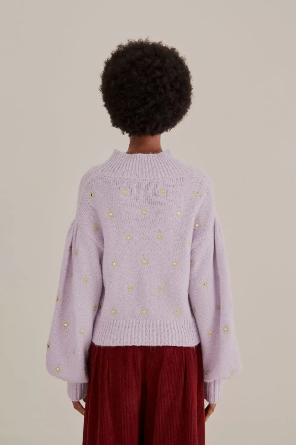 Pull en tricot brodé miroir^FARM Rio  Sale