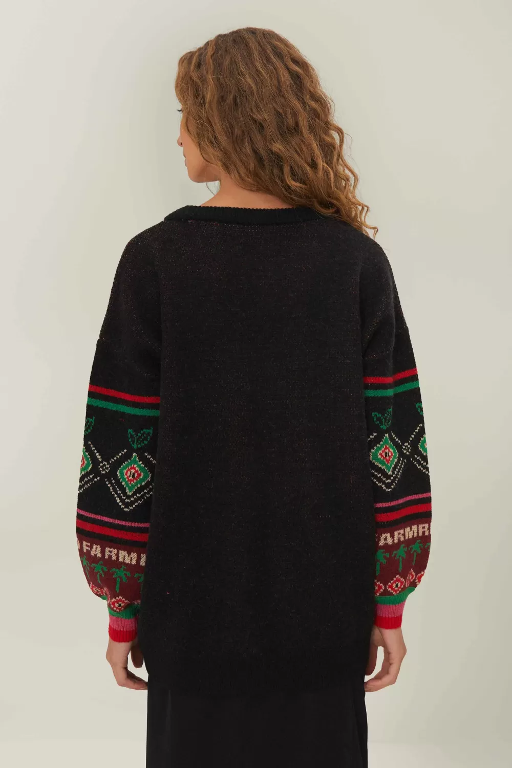 Pull en tricot noir Hohoho^FARM Rio  Best Sale