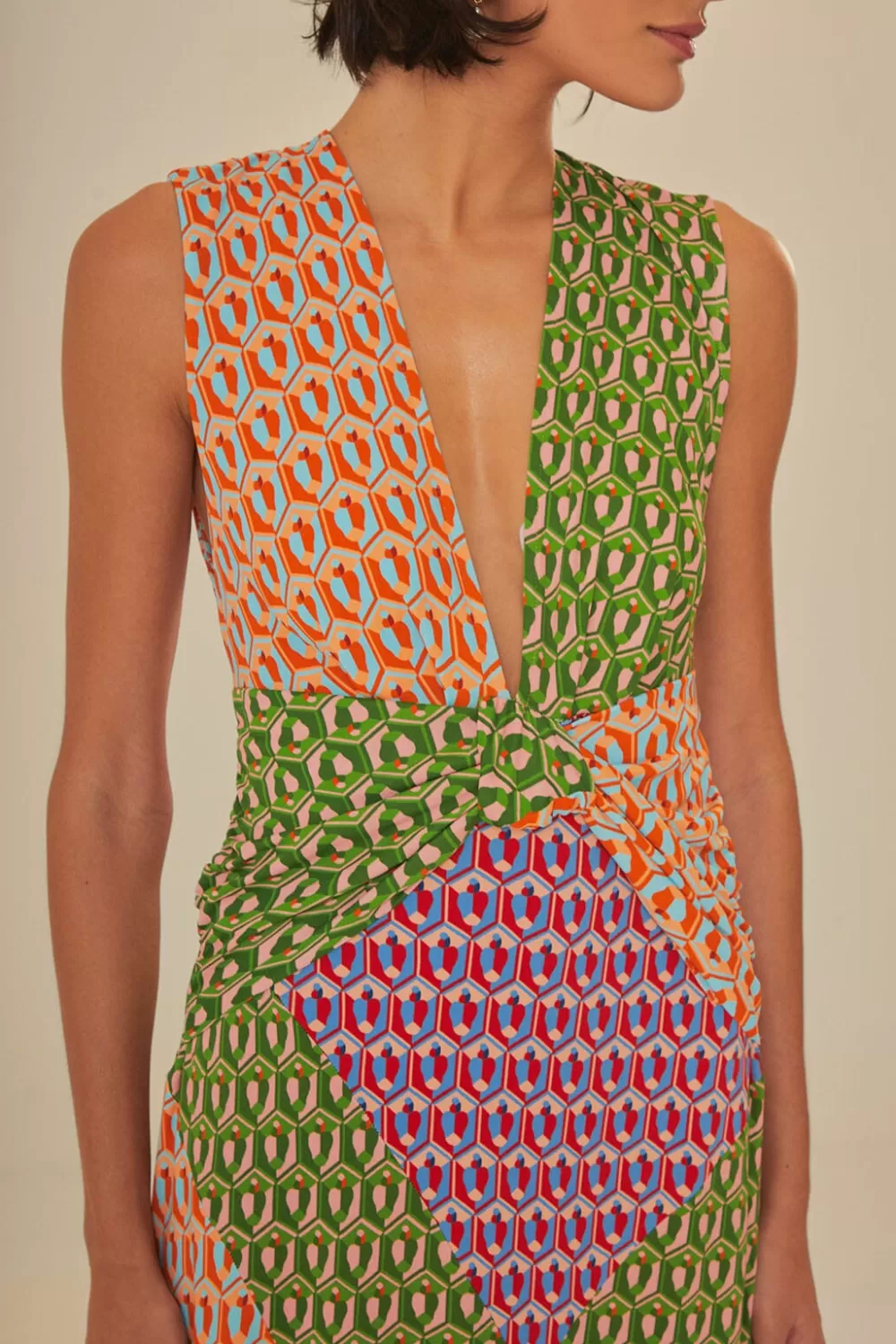 Robe longue à nœuds en noix de cajou mélangés^FARM Rio  Best