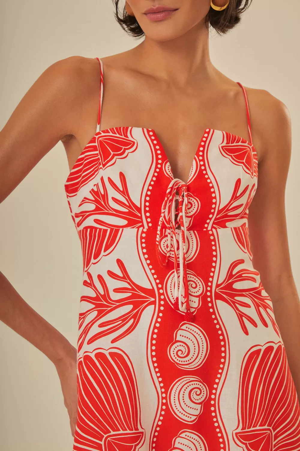 Robe longue blanche Ainika Shell LENZING™ ECOVERO™ Euroflax™^FARM Rio  Clearance