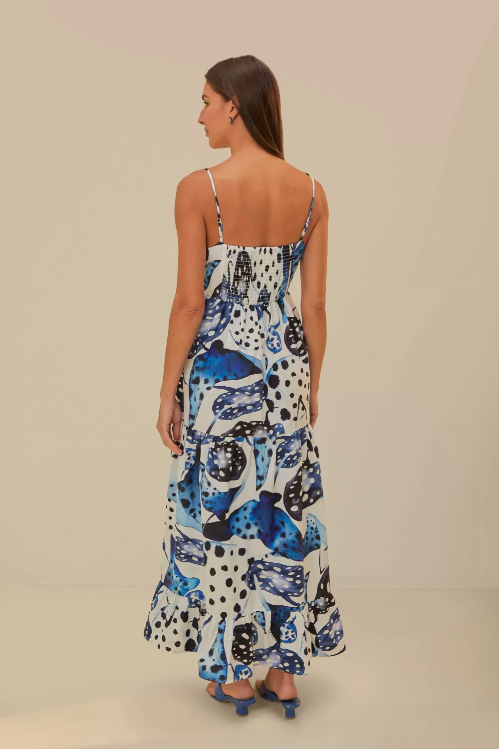 Robe longue en coton biologique Off-White Mantas^FARM Rio  Sale