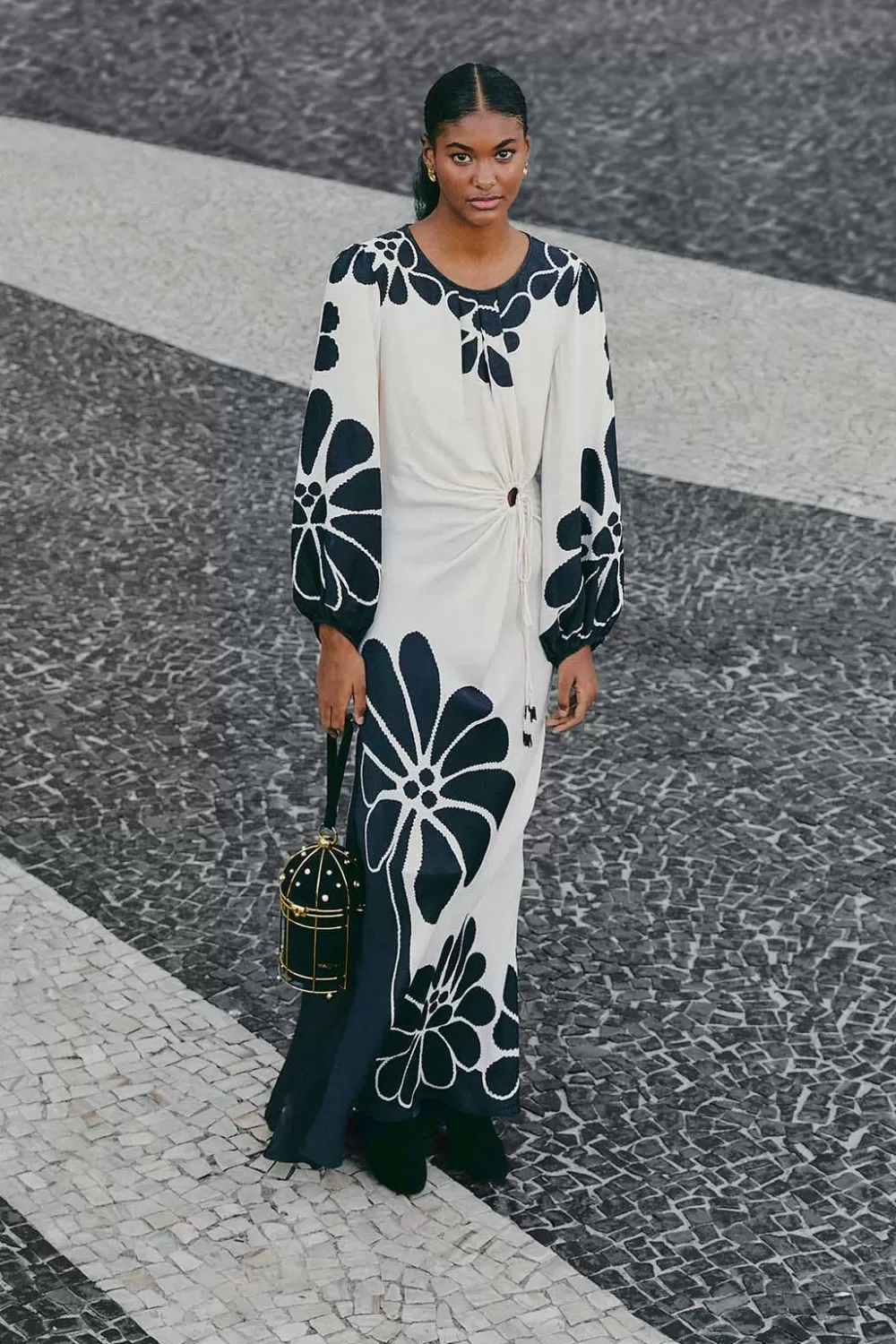 Robe longue noire en viscose Lenzing™ Ecovero™ à découpes Palermo^FARM Rio  Cheap