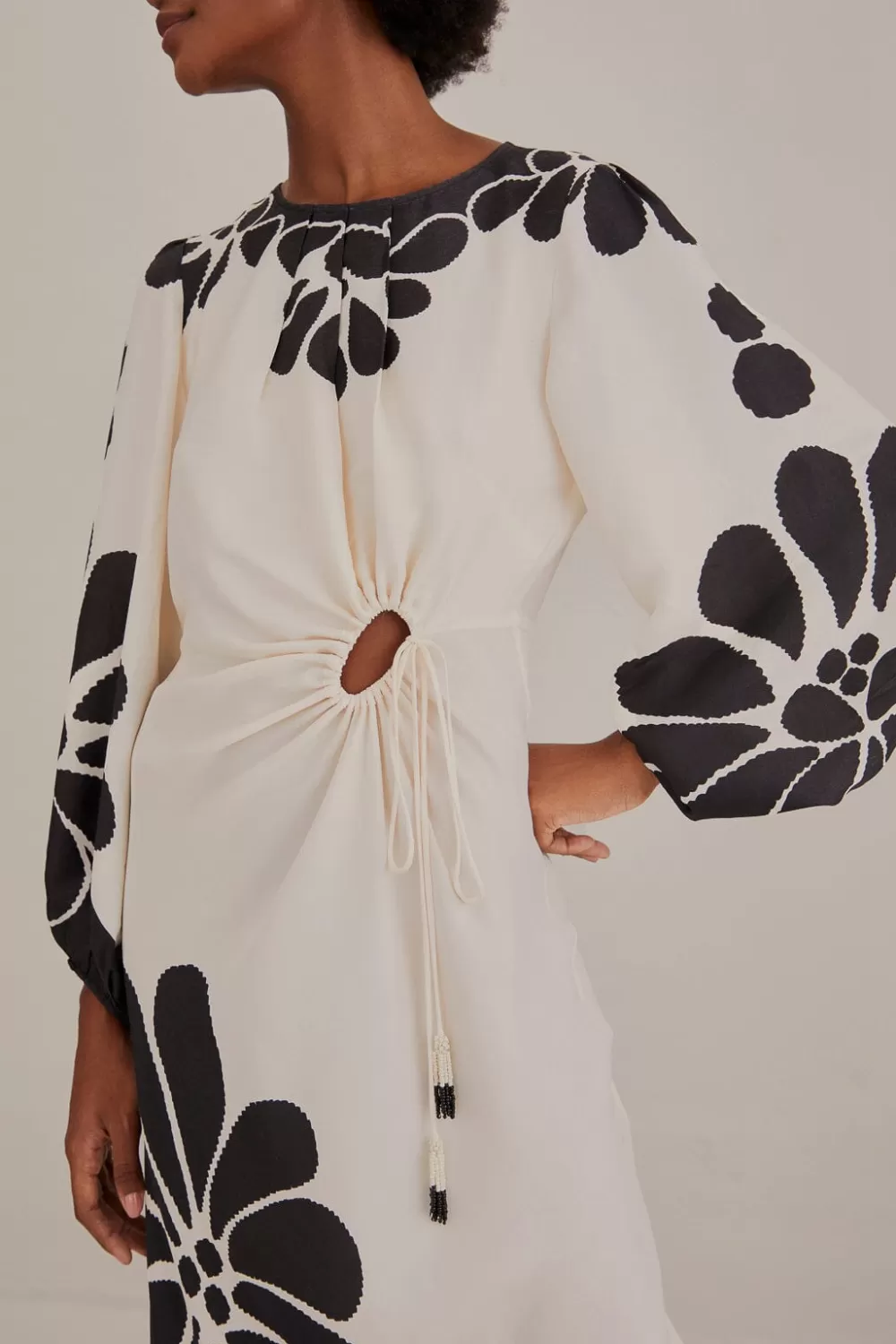 Robe longue noire en viscose Lenzing™ Ecovero™ à découpes Palermo^FARM Rio  Cheap