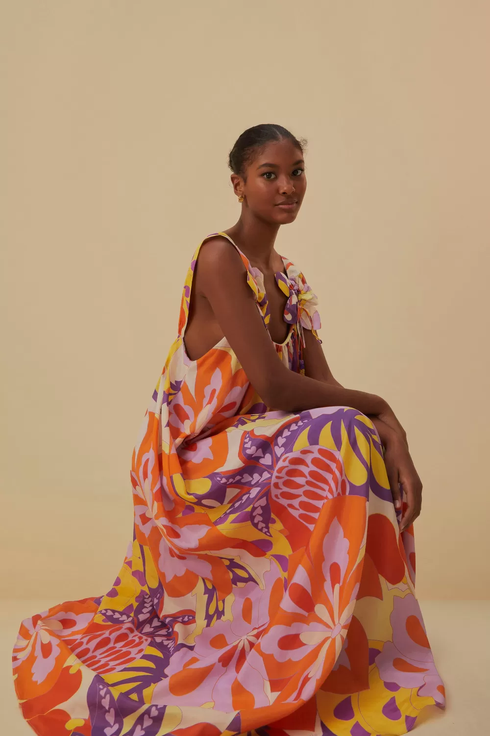 Robe longue sans manches à fleurs Lee^FARM Rio  Outlet
