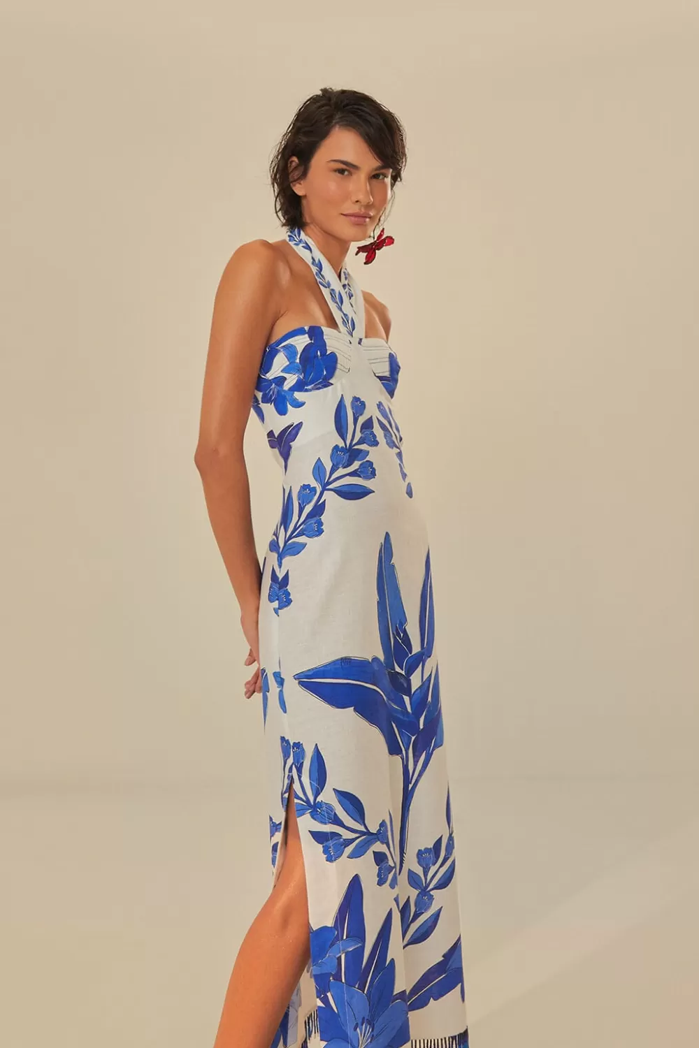 Robe longue sans manches Off-White Blue Yard^FARM Rio  Discount