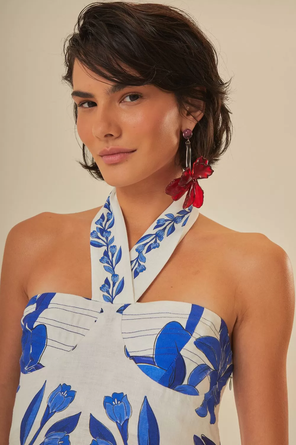 Robe longue sans manches Off-White Blue Yard^FARM Rio  Discount