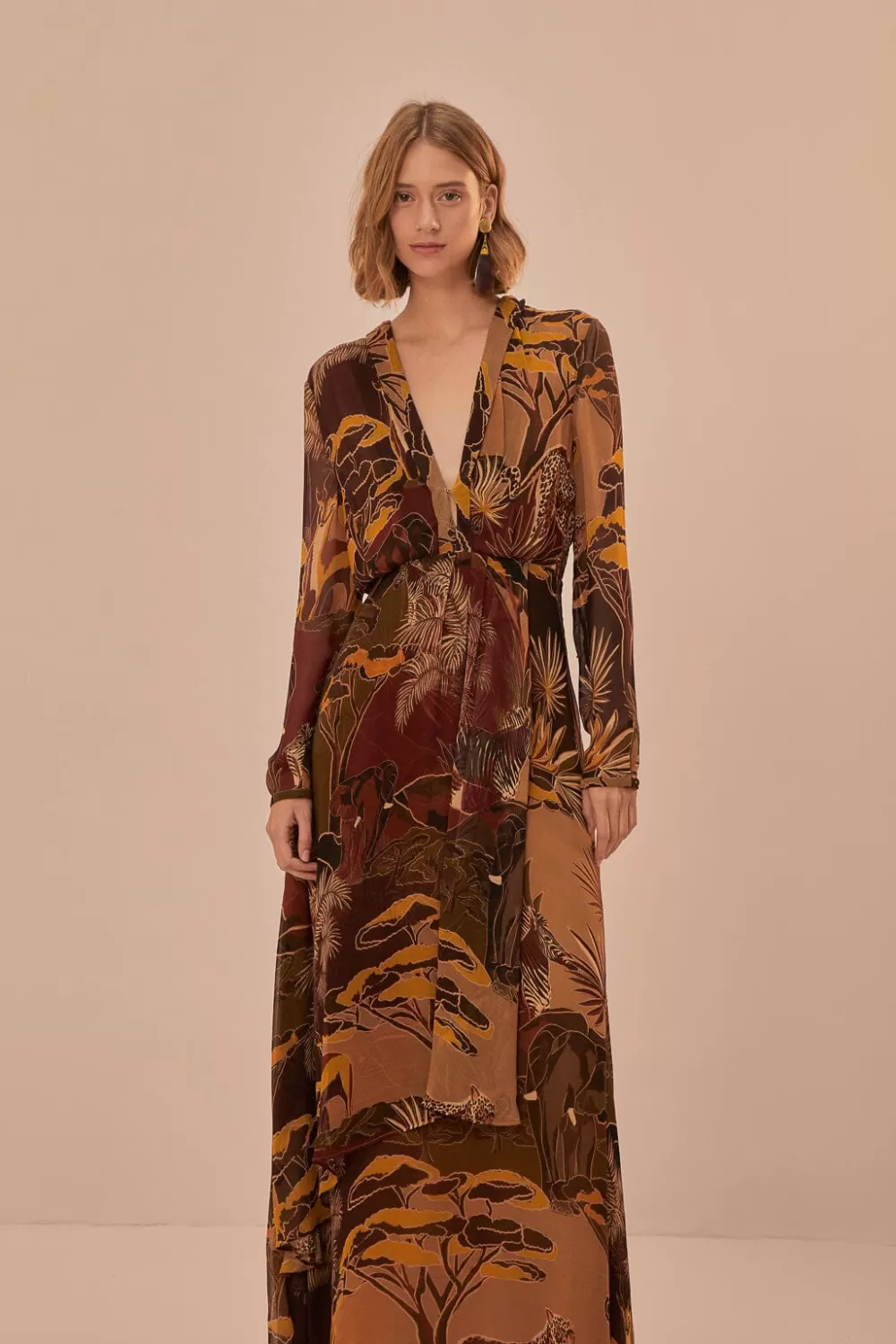 Robe longue Savana Dream caramel^FARM Rio  Store
