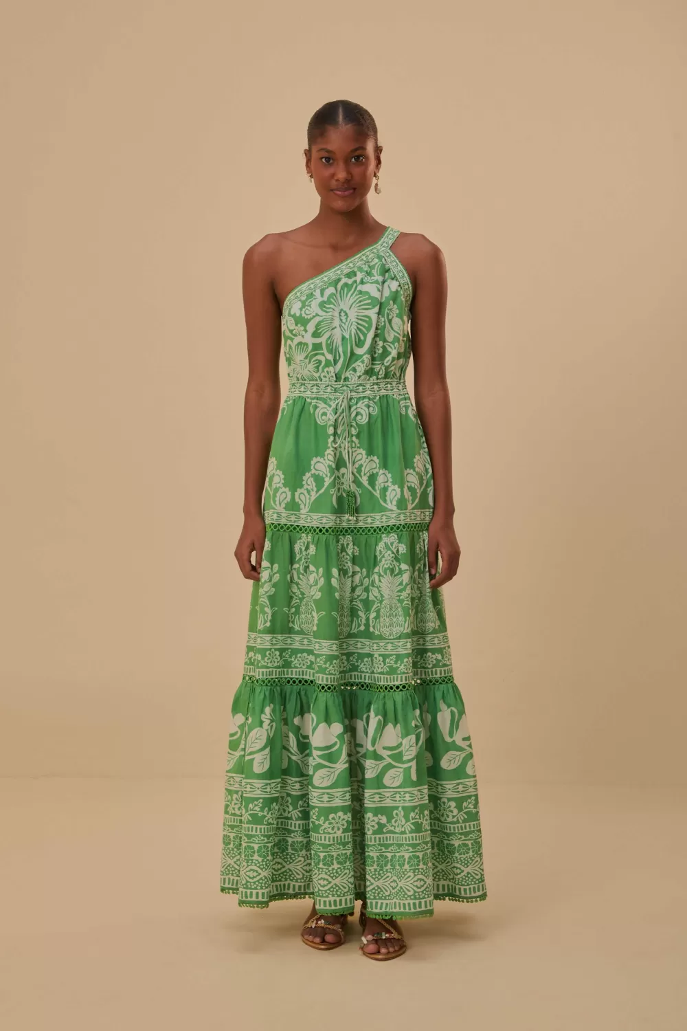 Robe longue verte Sweet Garden^FARM Rio  Fashion