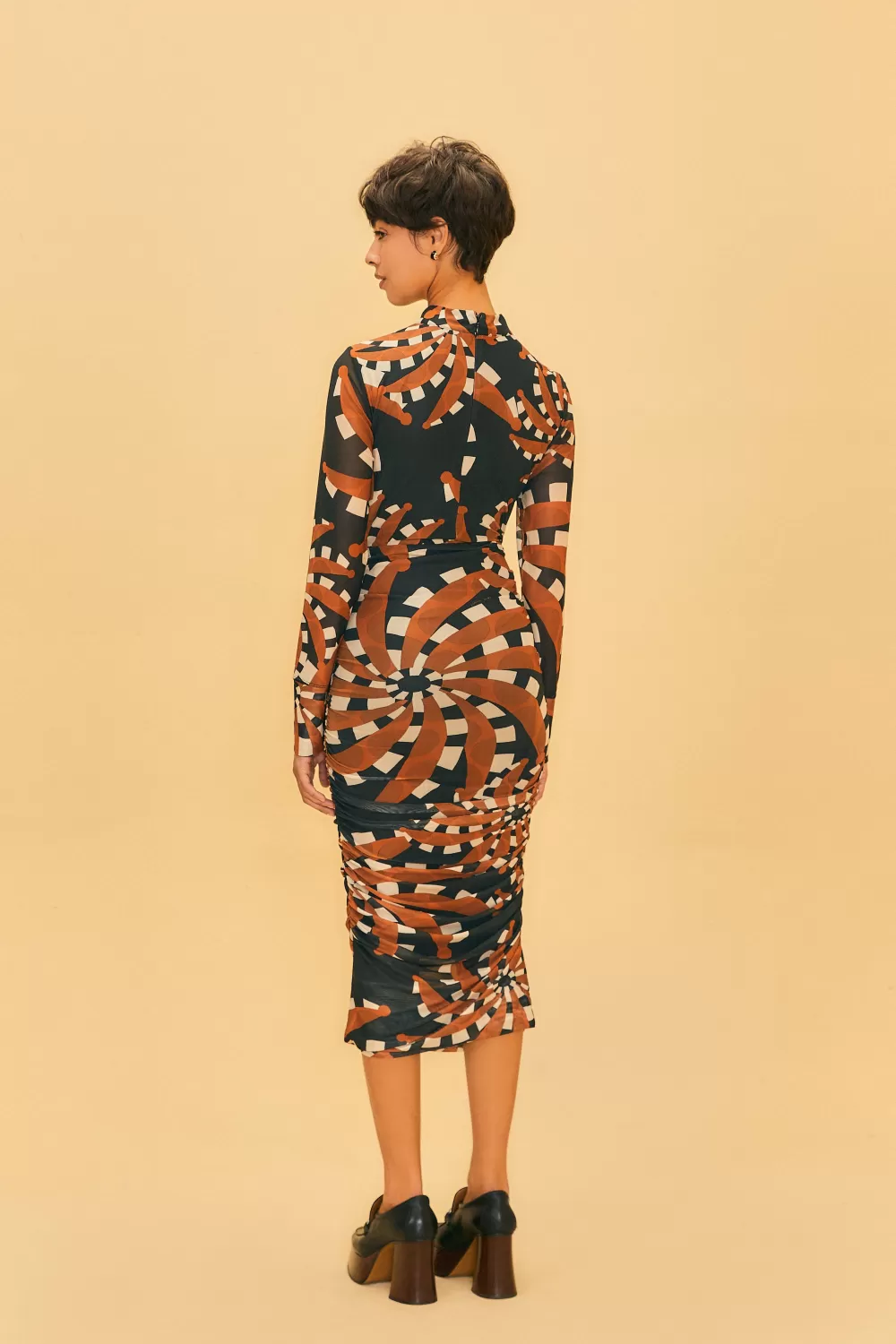 Robe midi noire en tulle foncé Bananada^FARM Rio  Online