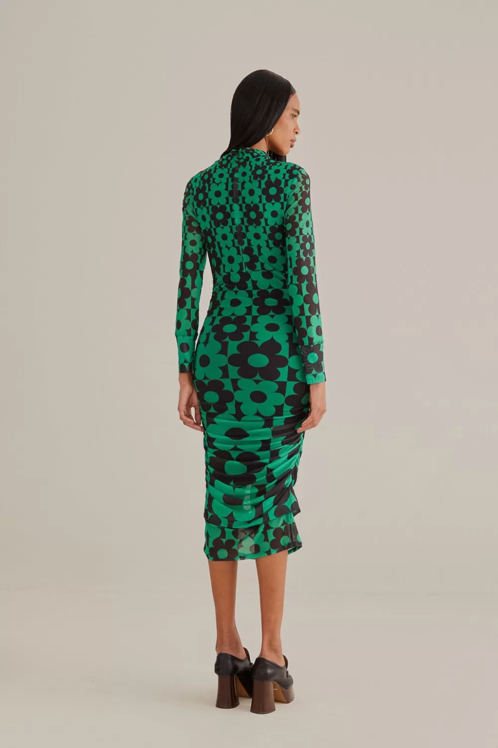 Robe midi verte en tulle Lovedaisy^FARM Rio  Cheap