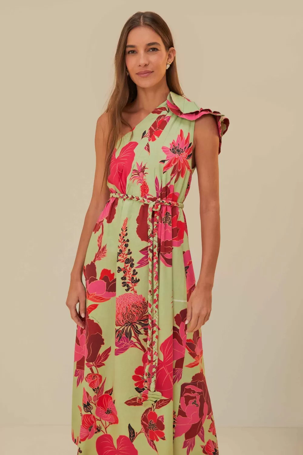 Vert Robe longue Fresh Garden Lenzing™ Ecovero™ Euroflax™^FARM Rio  Clearance