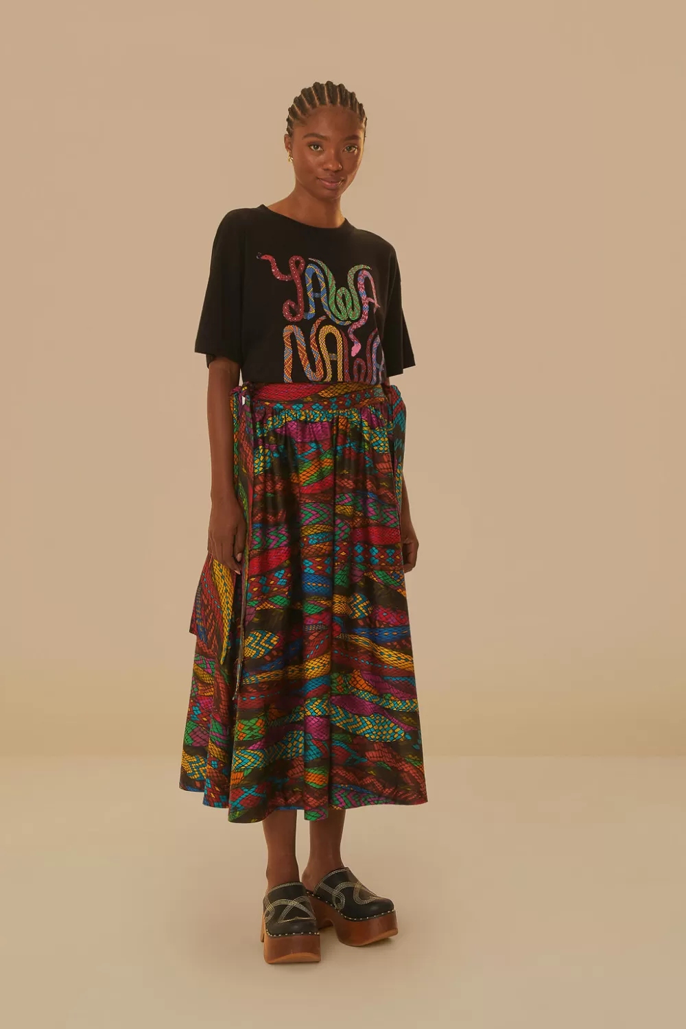 Yawanawa T-shirt coupe relax^FARM Rio  Outlet